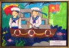 Hình ảnh hội thi vẽ tranh hướng về biển Đông Hình ảnh hội thi vẽ tranh hướng về biển Đông
